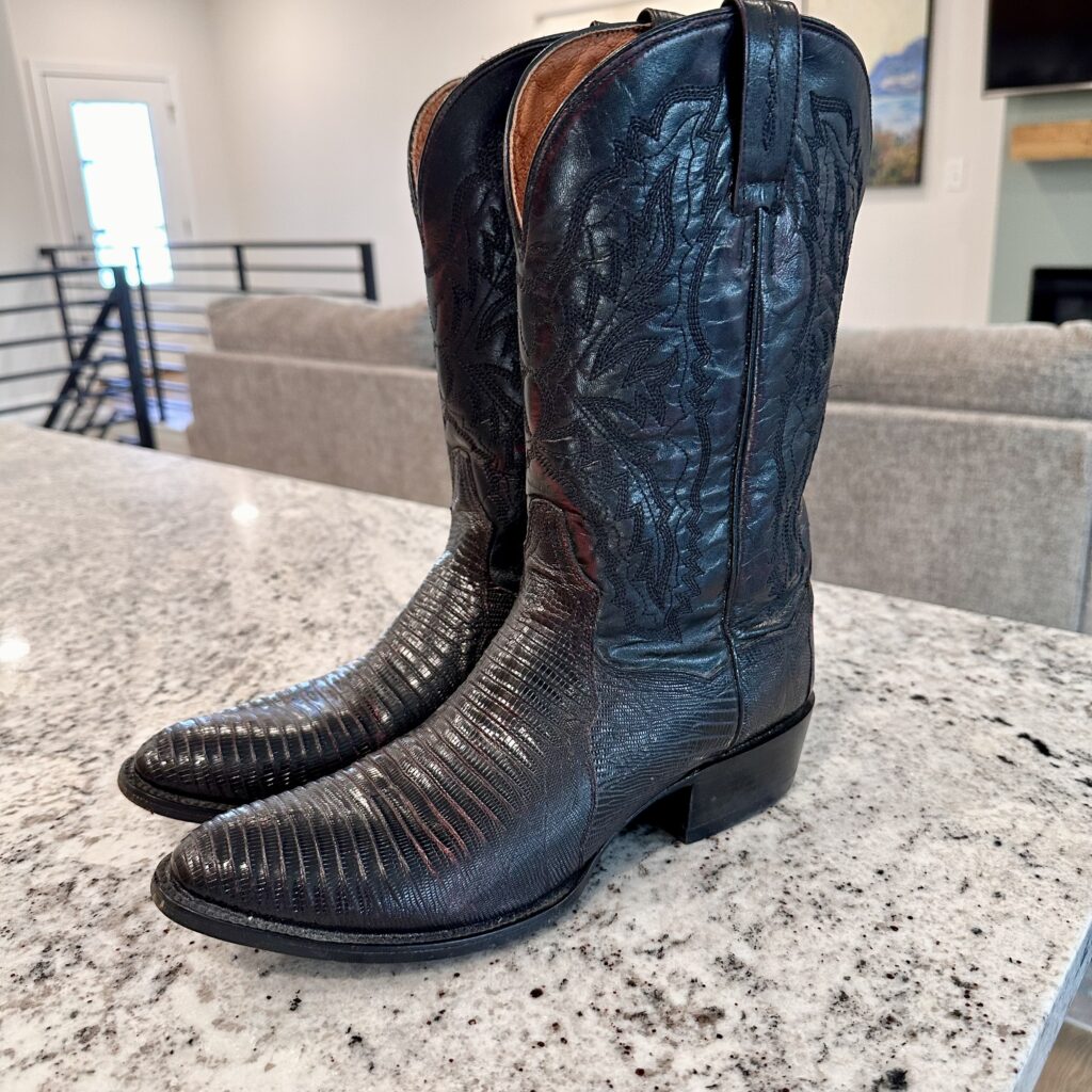 dan-post-lizard-boots-mens-cowboy-style-262-black-cherry-red-exotic-roper-western-leather-teju-pull-on