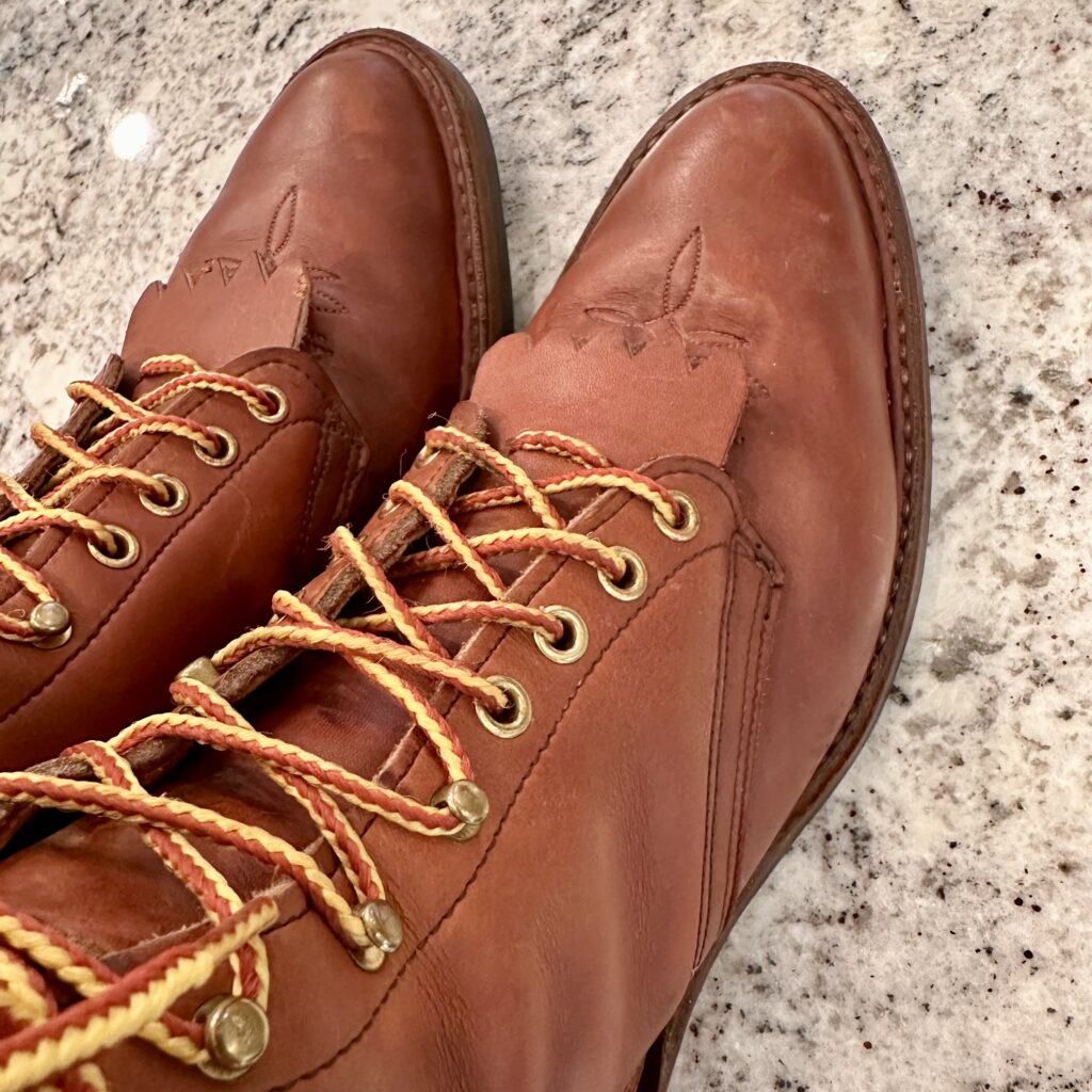 whites-packer-boots-mens-795C-red-dog-lace-up-farm-ranch-riding-leather-brown-kiltie-cowboy-western-pointed-toe-side