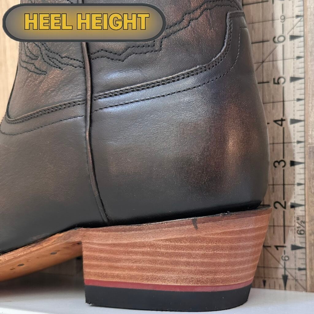 cowboy heel height